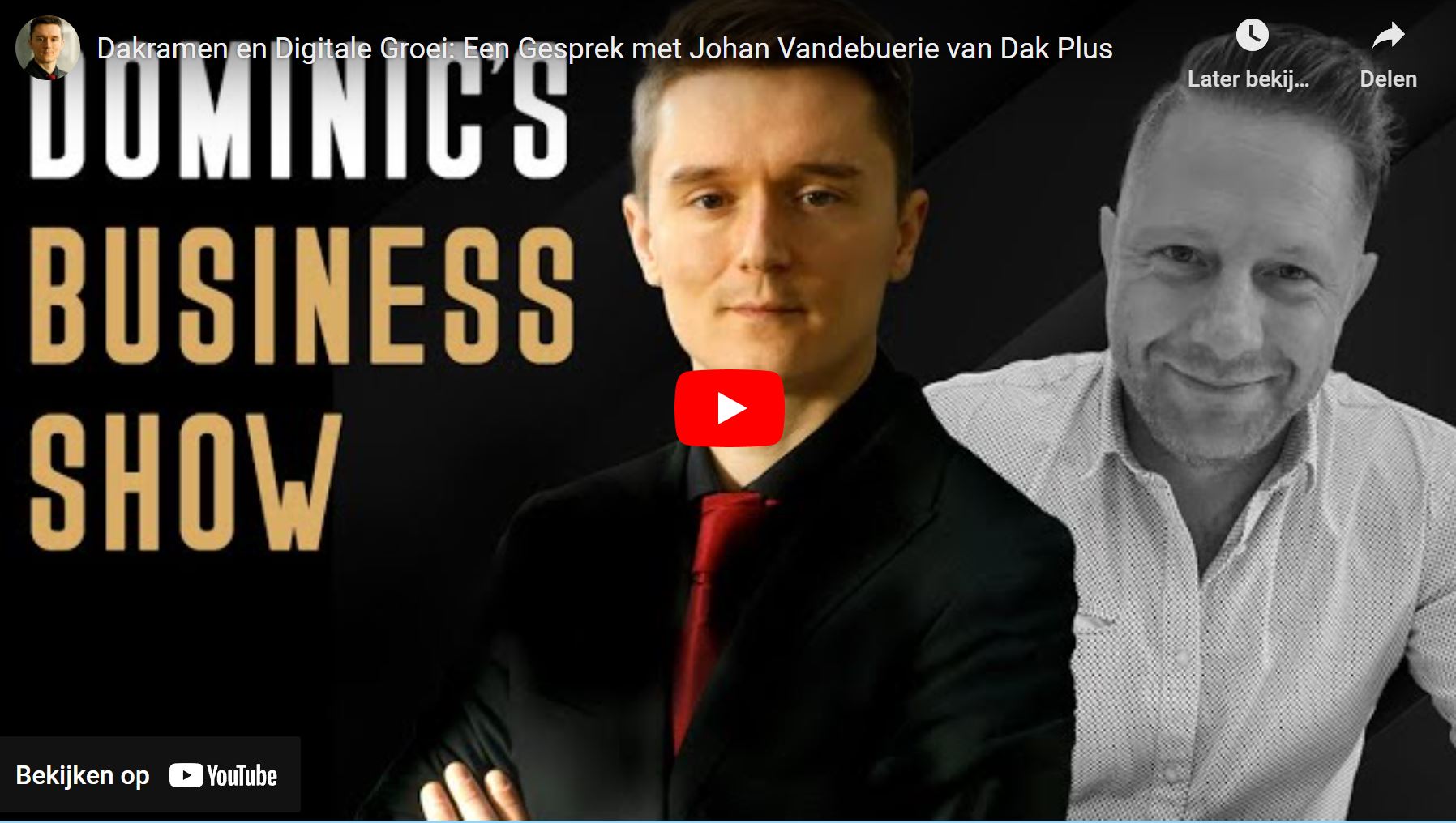 Ontdek de Toekomst van de Bouwsector met Johan Vandebuerie van Dak Plus